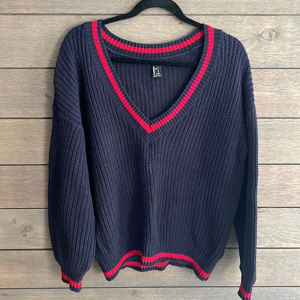 Preppy V-Neck Sweater